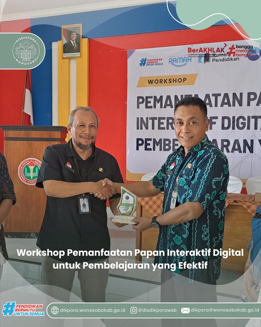 Workshop Pemanfaatan Papan Interaktif Digital  untuk Pembelajaran yang Efektif
