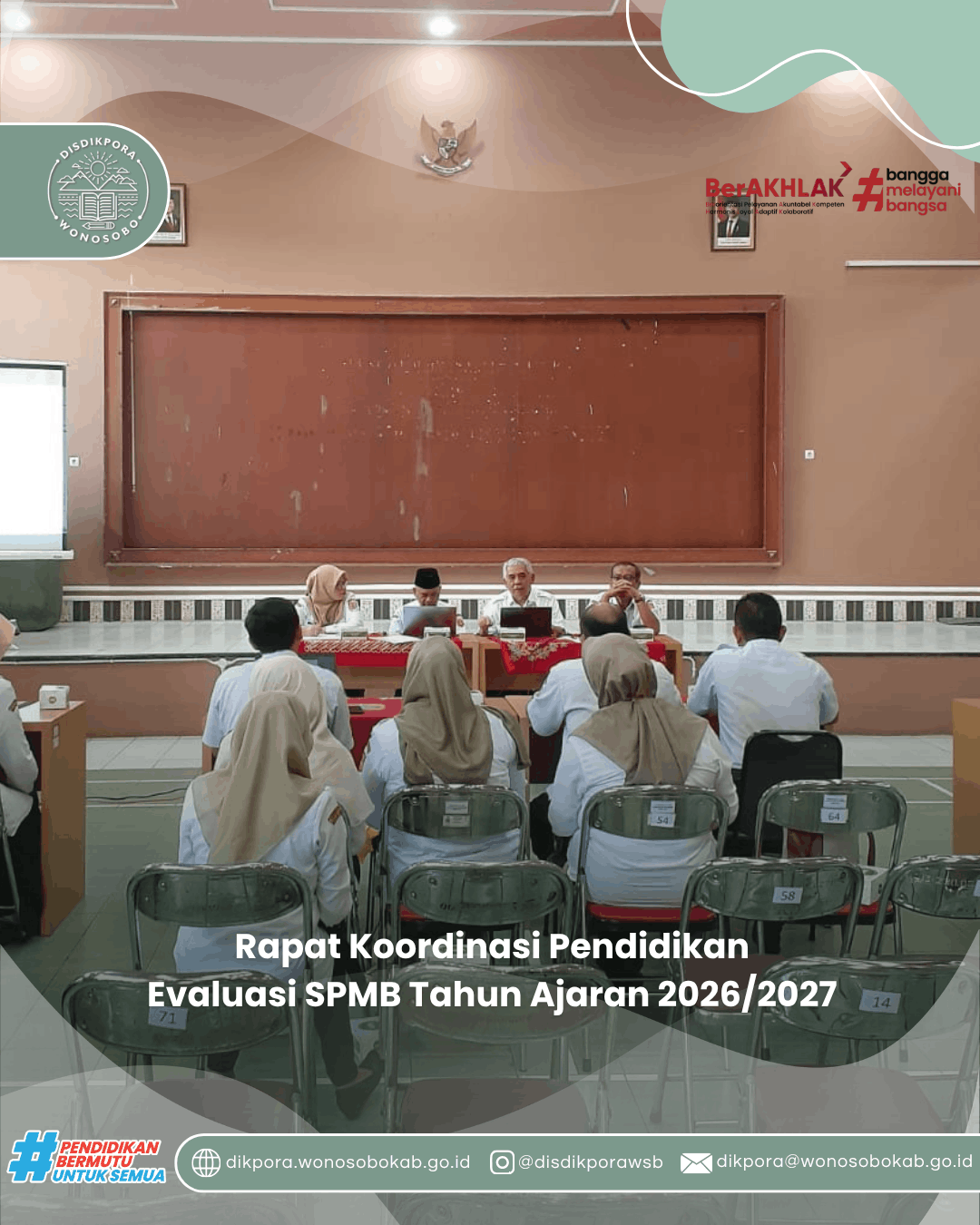 Rapat Koordinasi Pendidikan "Evaluasi SPMB Tahun Ajaran 2026/2027"