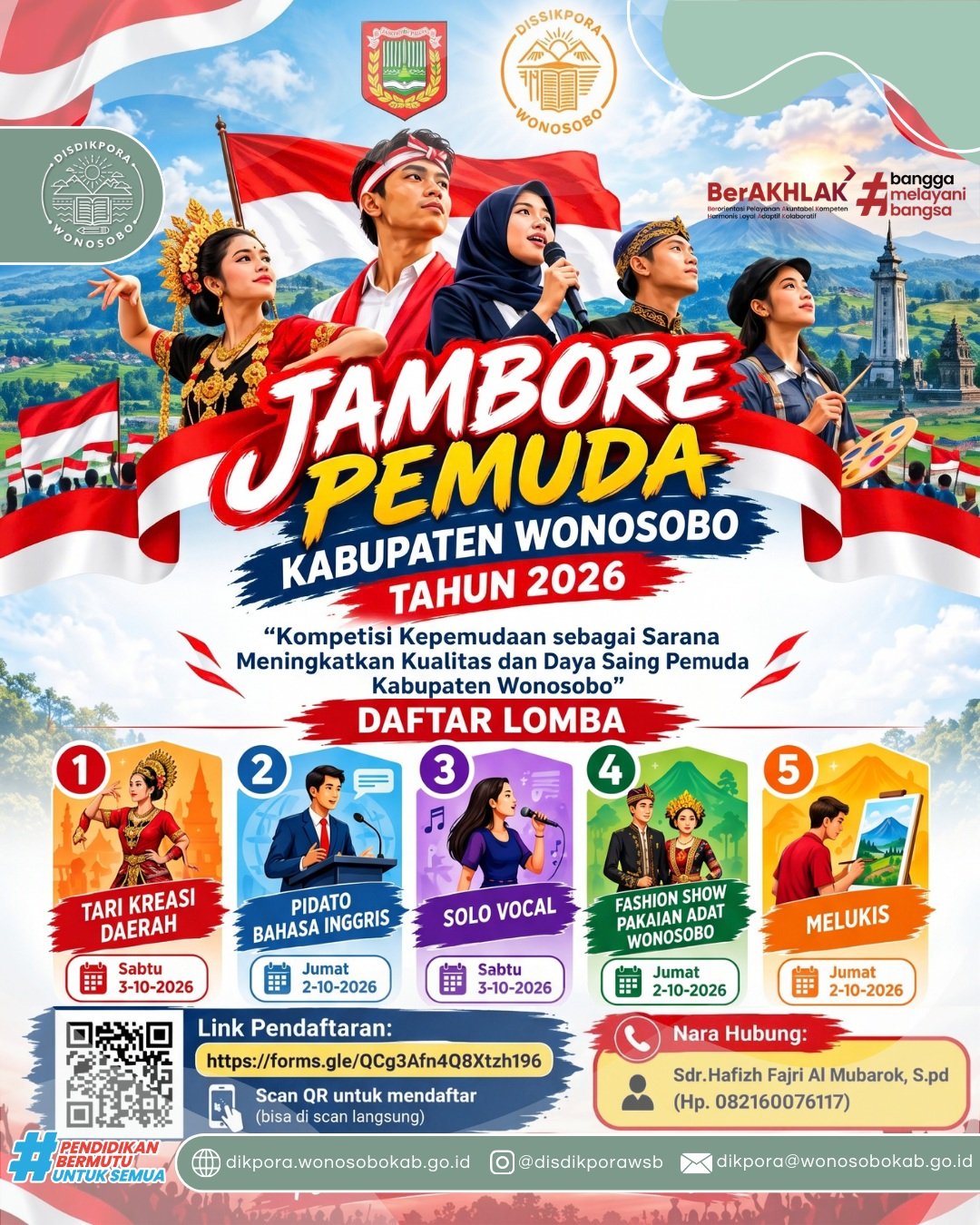 Pendaftaran Jambore Pemuda Kabupaten Wonosobo Tahun 2026